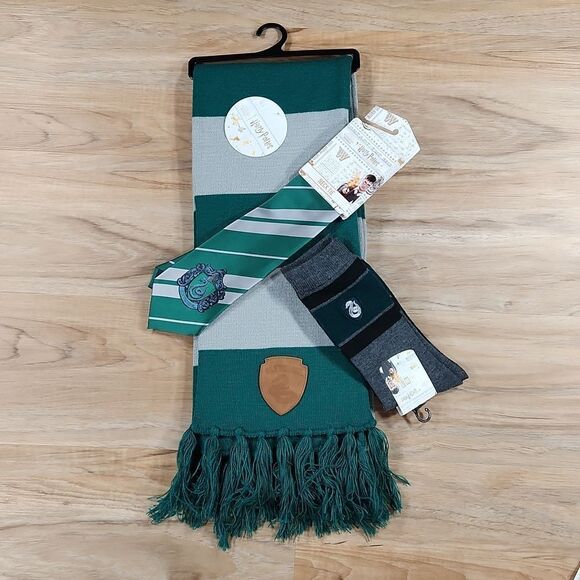 🏖NWT Harry Potter Green & Gray Slytherin Costume Set